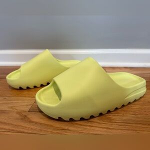 Adidas Yeezy slides green glow z 10